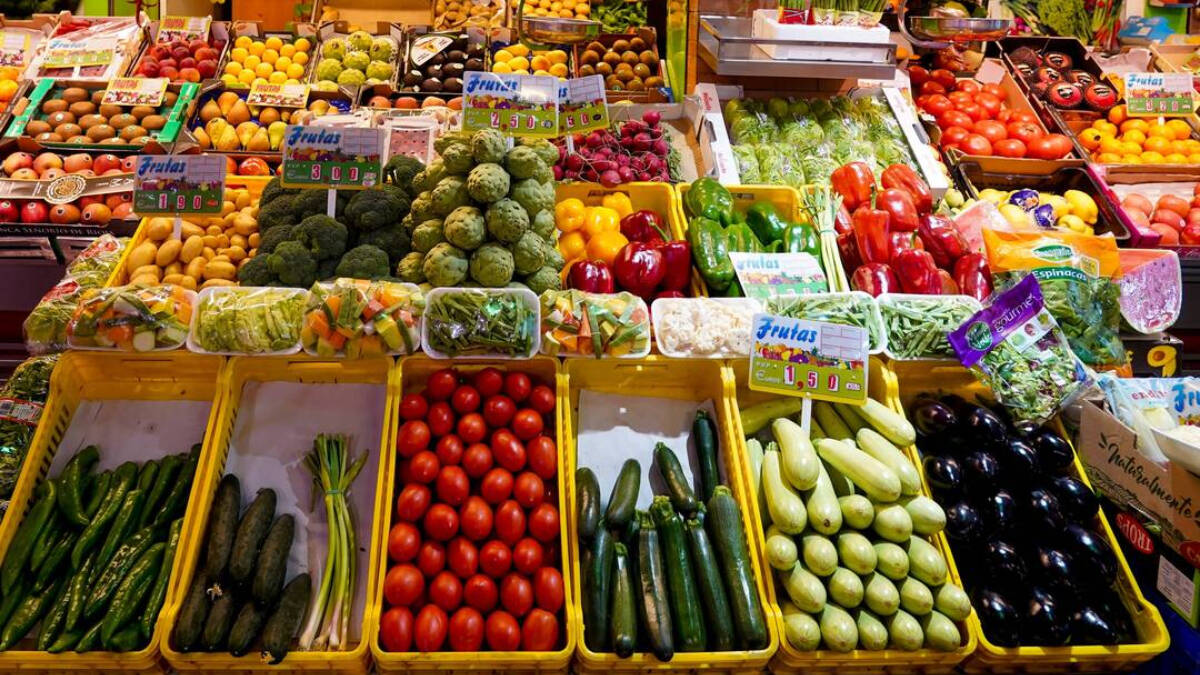 Puesto de frutas y verduras