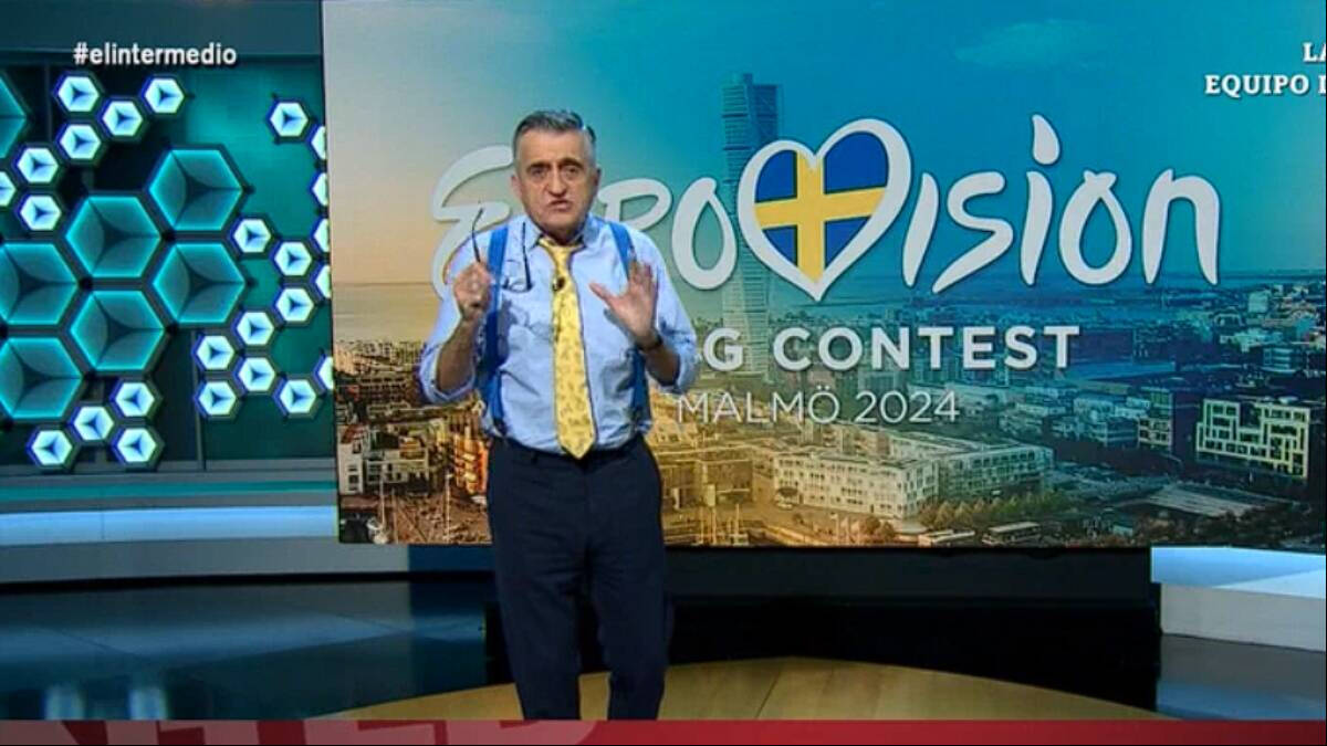 El presentador de 'El Intermedio', el 'Gran Wyoming', pide echar a Israel de Eurovisión.