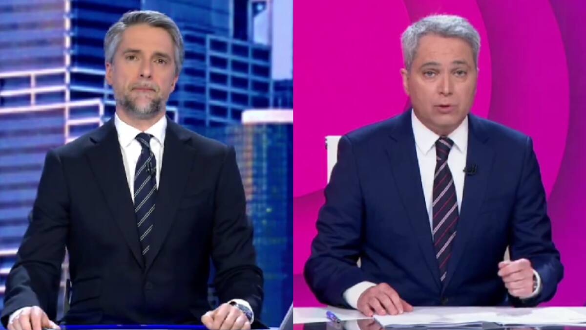 El presentador de Informativos Telecinco, Carlos Franganillo (izq.), y el de Antena 3, Vicente Vallés (der.)