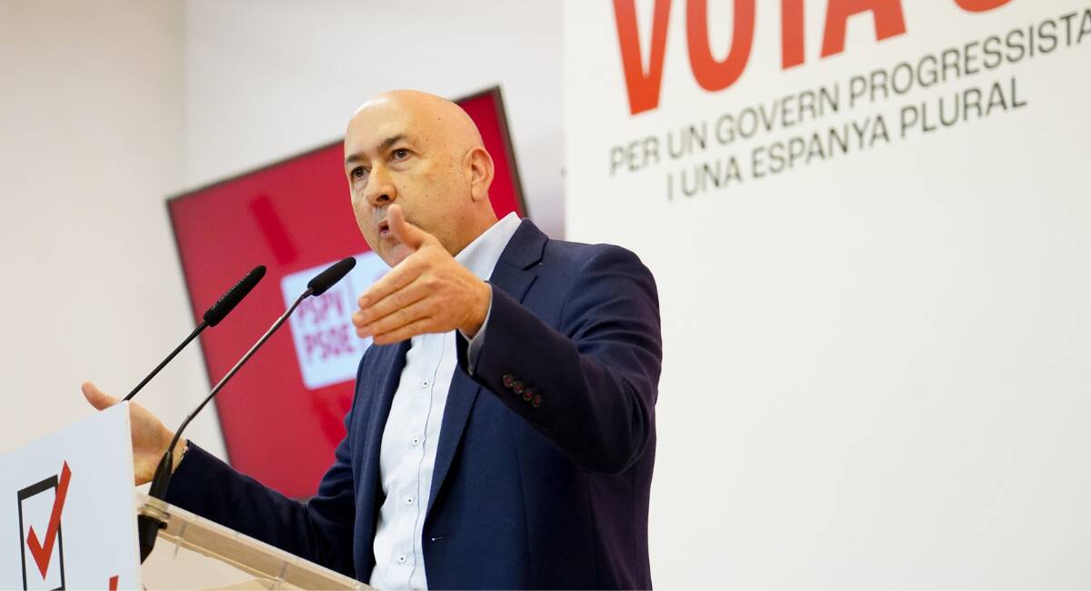 el secretario general del PSPV-PSOE en la provincia de Alicante, Alejandro Soler