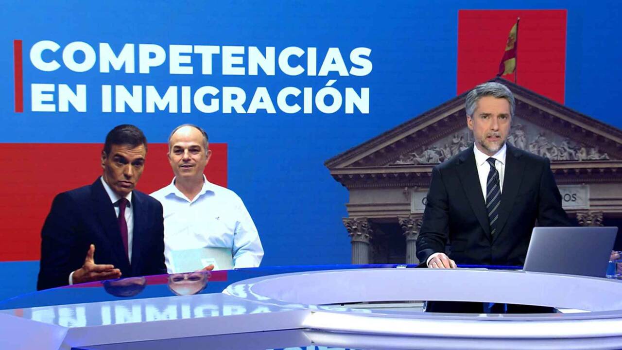 Carlos Franganillo, en Telecinco, este pasado lunes.