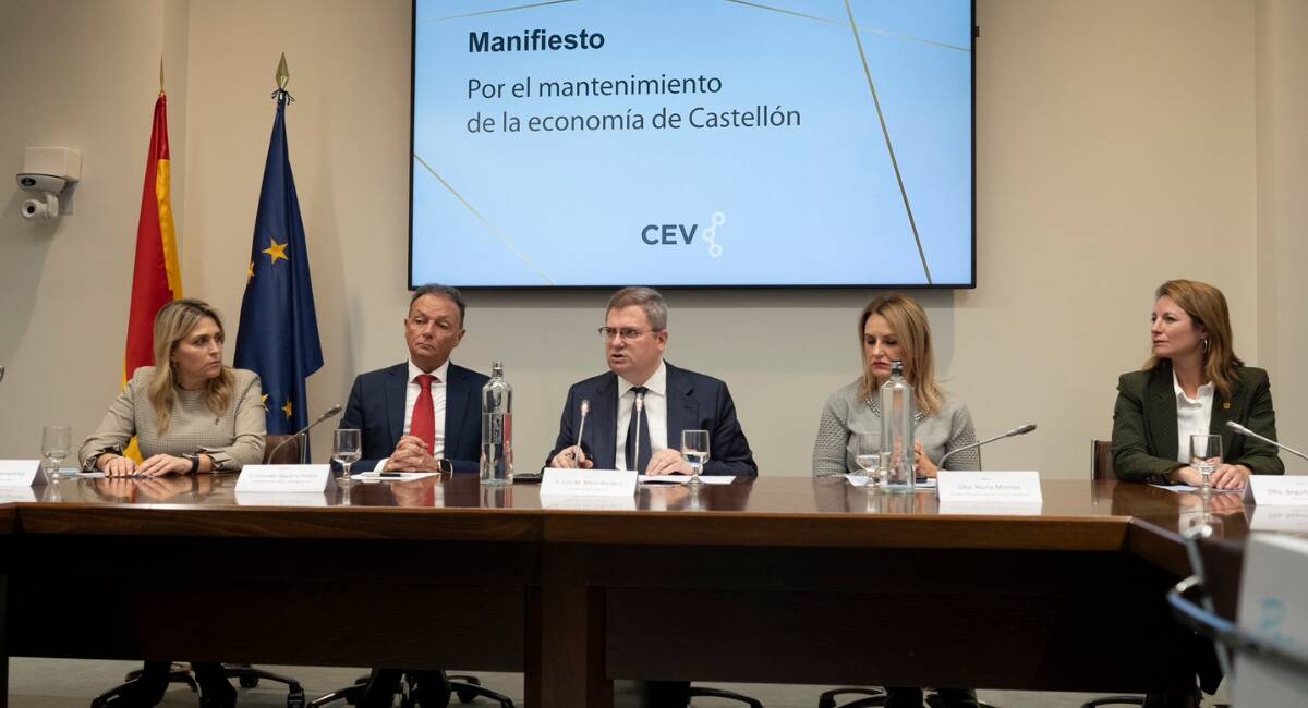 Presentación del 'Manifiesto por el mantenimiento de la economía de Castellón' 