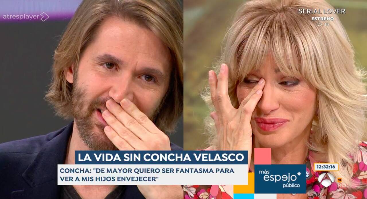Susana Griso se emociona con Manuel, el hijo de Concha Velasco.