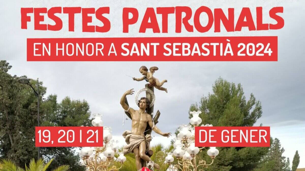 Cartel de las fiestas patronales de La Pobla de Vallbona