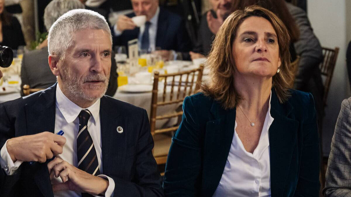 Fernando Grande-Marlaska junto a Teresa Ribera: ahora están más separados