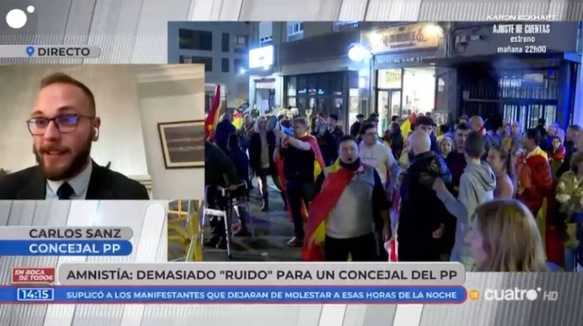 El concejal Carlos Sanz y las protestas en la sede del PSPV-PSOE
