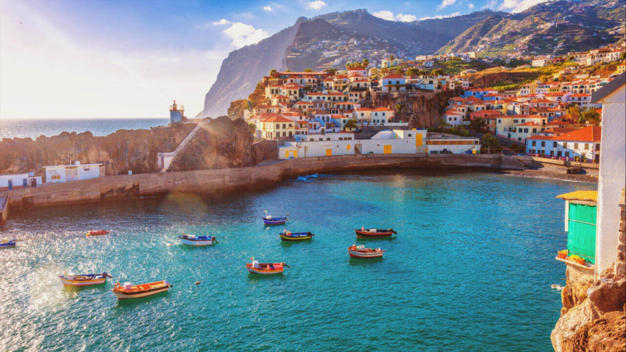 Vista en la isla de Madeira (Portugal).