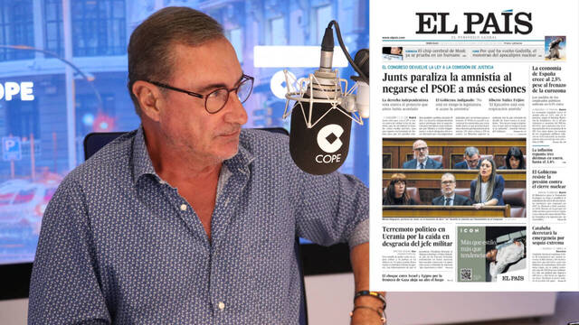 Carlos Herrera acorrala a Prisa y a Sánchez por lo que ha contado de El País en directo
