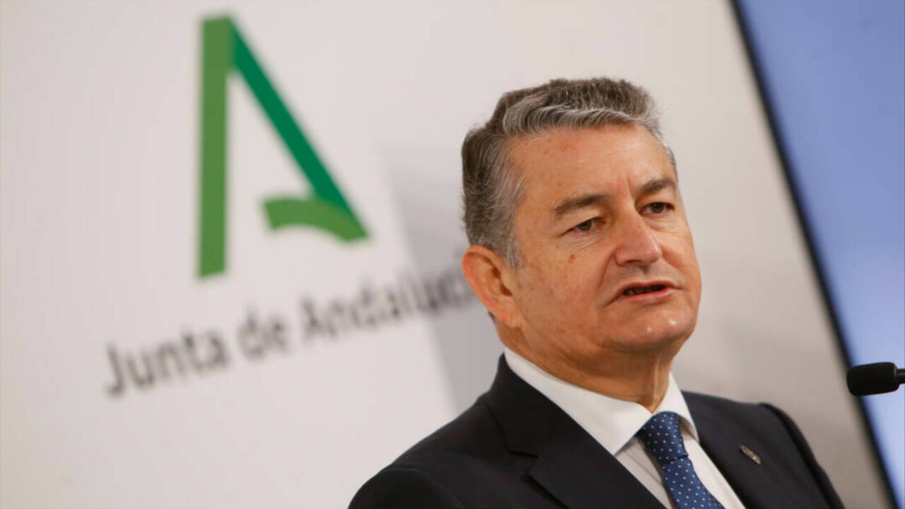 El consejero de Presidencia de la Junta de Andalucía, Antonio Sanz (PP).