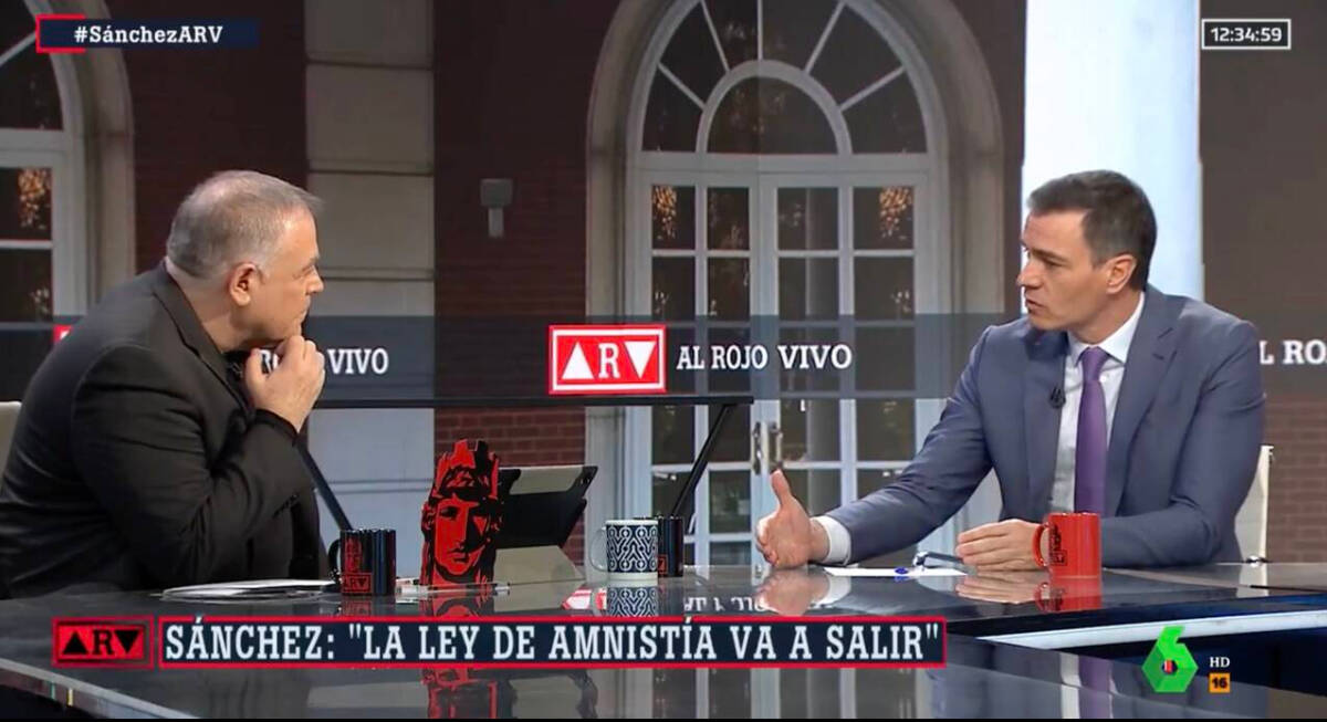Ferreras entrevista a Pedro Sánchez