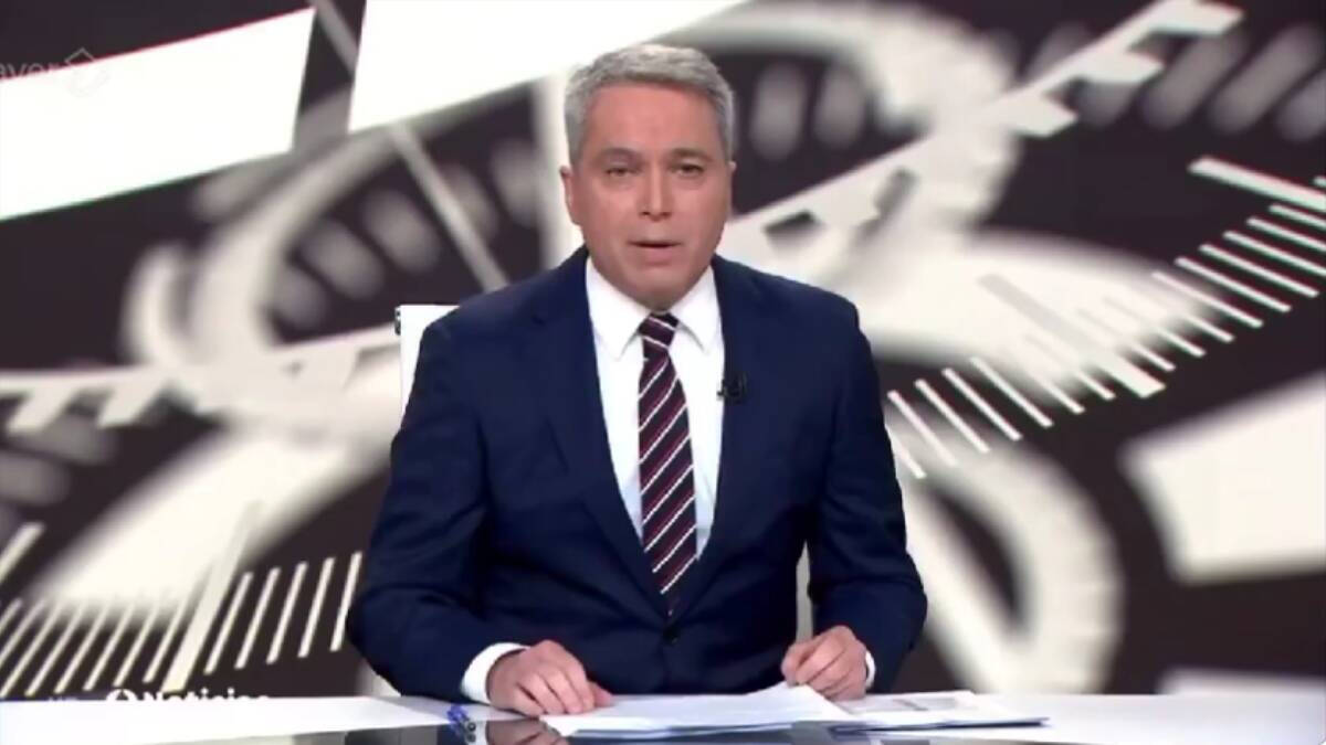 El presentador del informativo de Antena 3, Vicente Vallés.