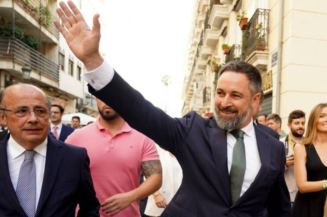 Santiago Abascal en Valencia en día de la constitución de la nueva legislatura gobernada por PP y Vox  a 26 de junio de 2023.