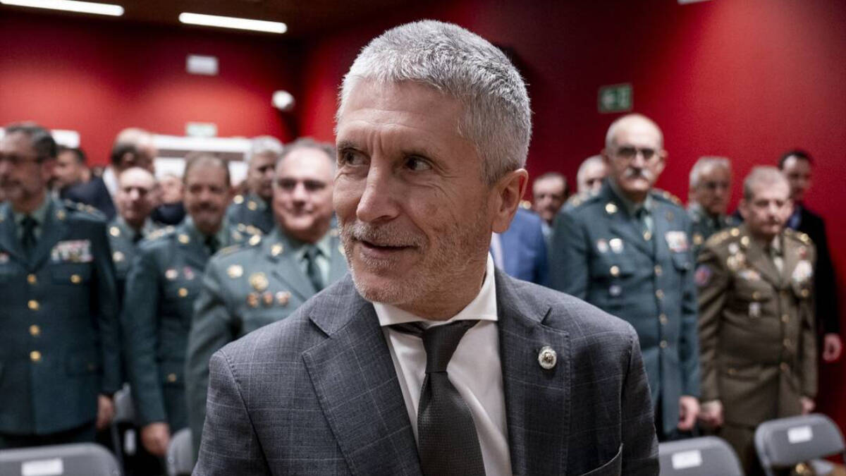 El ministro de Interior, Fernando Grande-Marlaska, durante la entrega de los Premios Guardia Civil 2023.