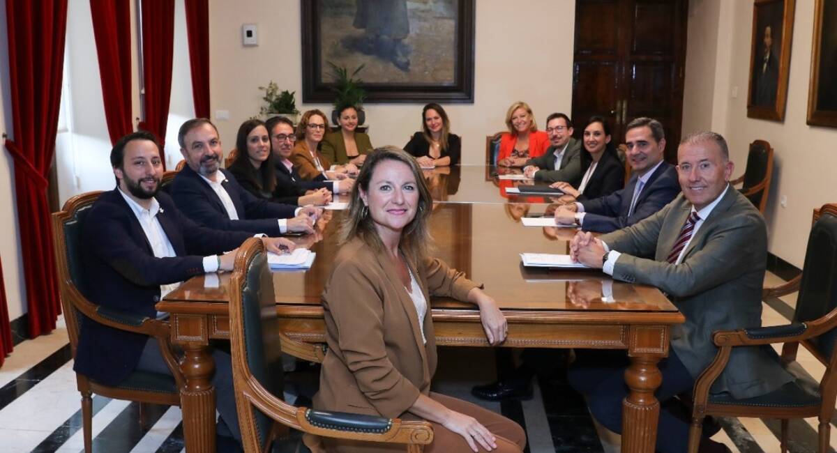 Equipo de gobierno del Ayuntamiento de Castellón, conformado por PP y Vox