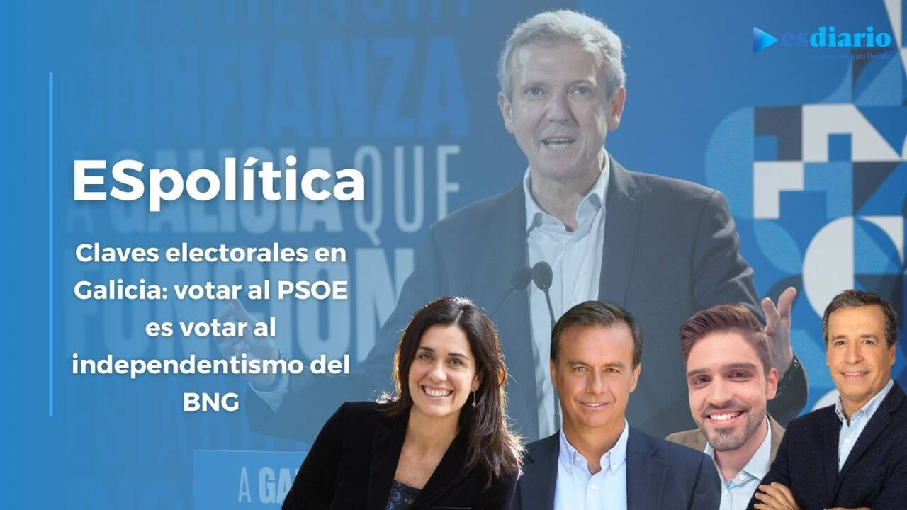 Al fondo de la imagen se ve a Alfonso Rueda, candidato del PP a la Xunta de Galicia