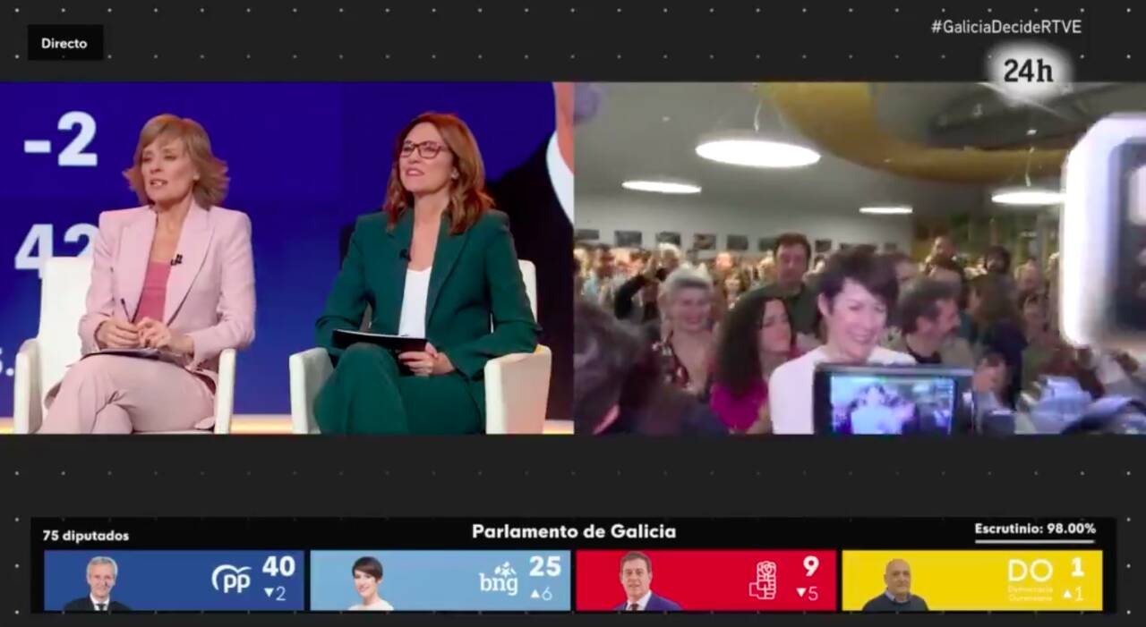 Un momento del programa electoral del domingo en TVE.