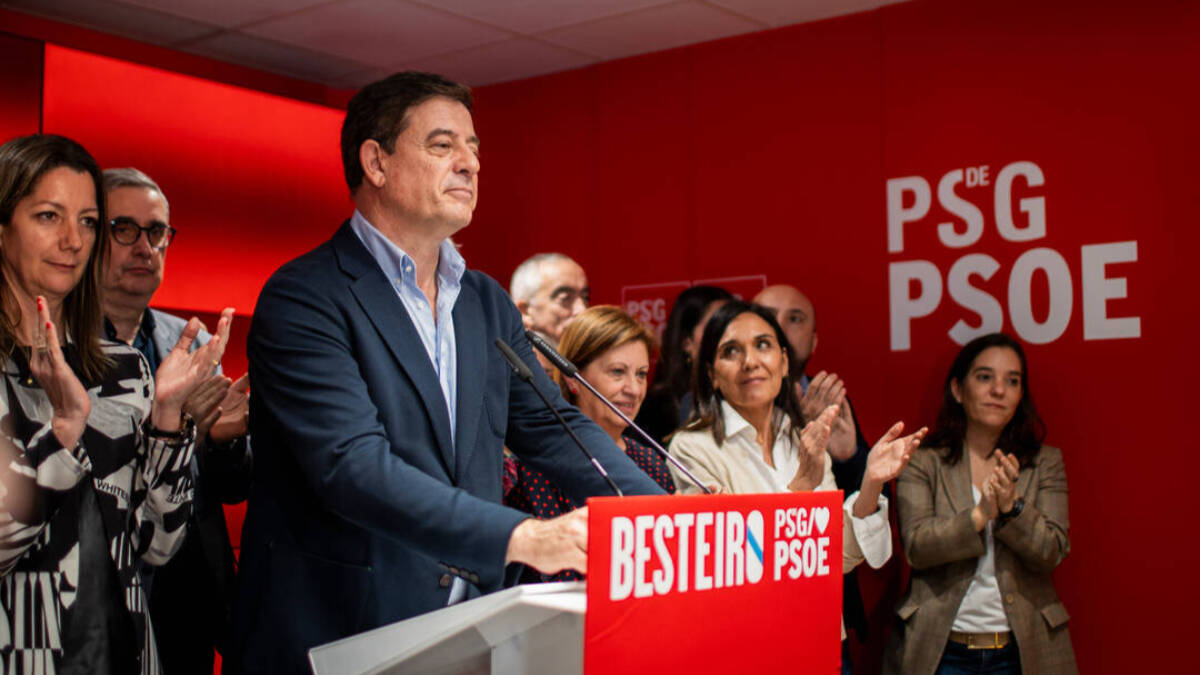 José Ramón Gómez Besteiro la noche electoral
