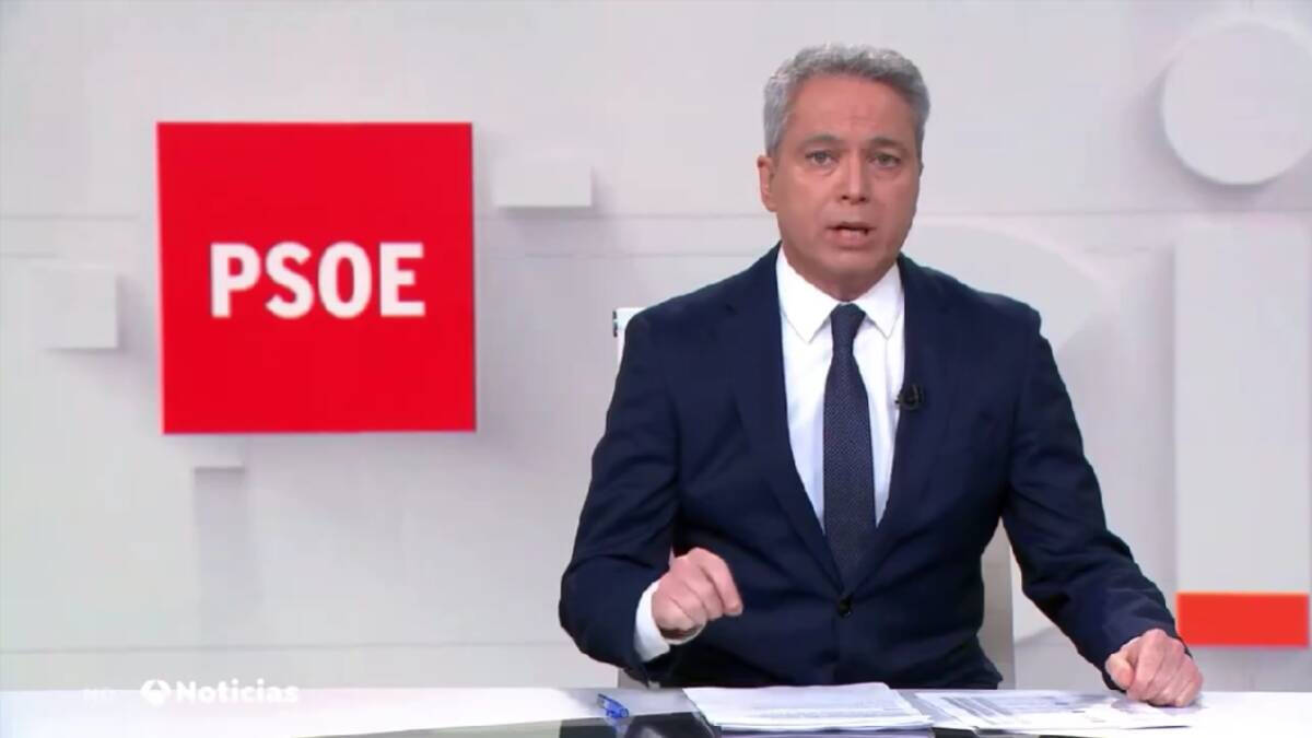 El presentador de los informativos de la noche de Antena 3, Vicente Vallés.
