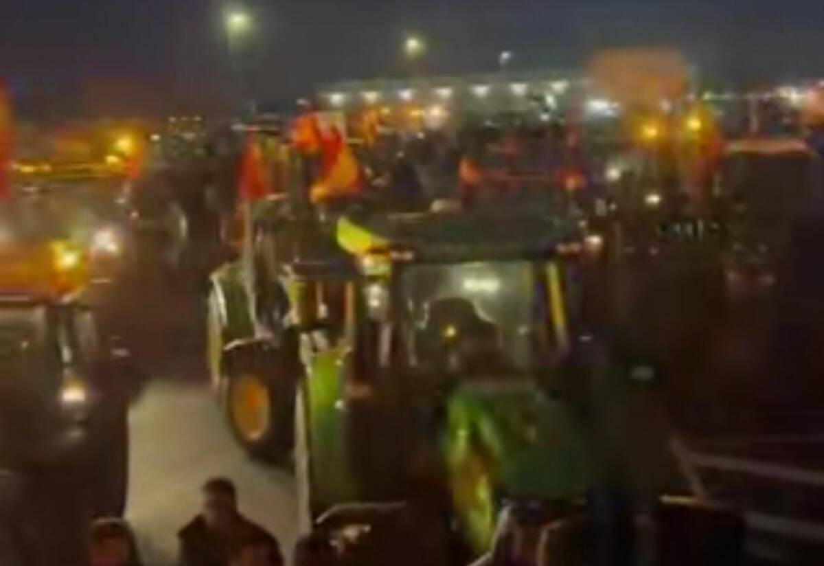 Tractores valencianos marchan a Madrid.