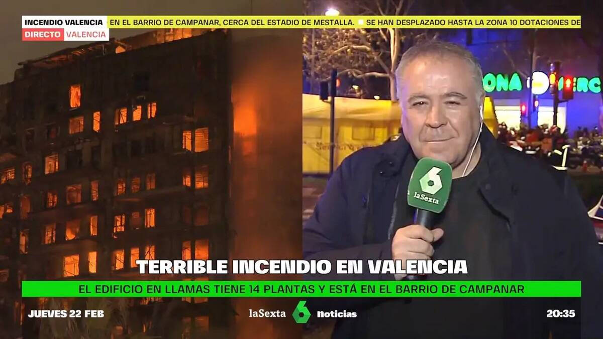 Varios presentadores se desplazaron a Valencia para cubrir el suceso