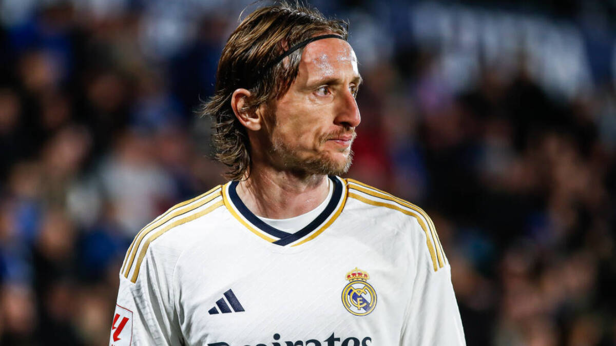 Luka Modric, durante un partido del Real Madrid.