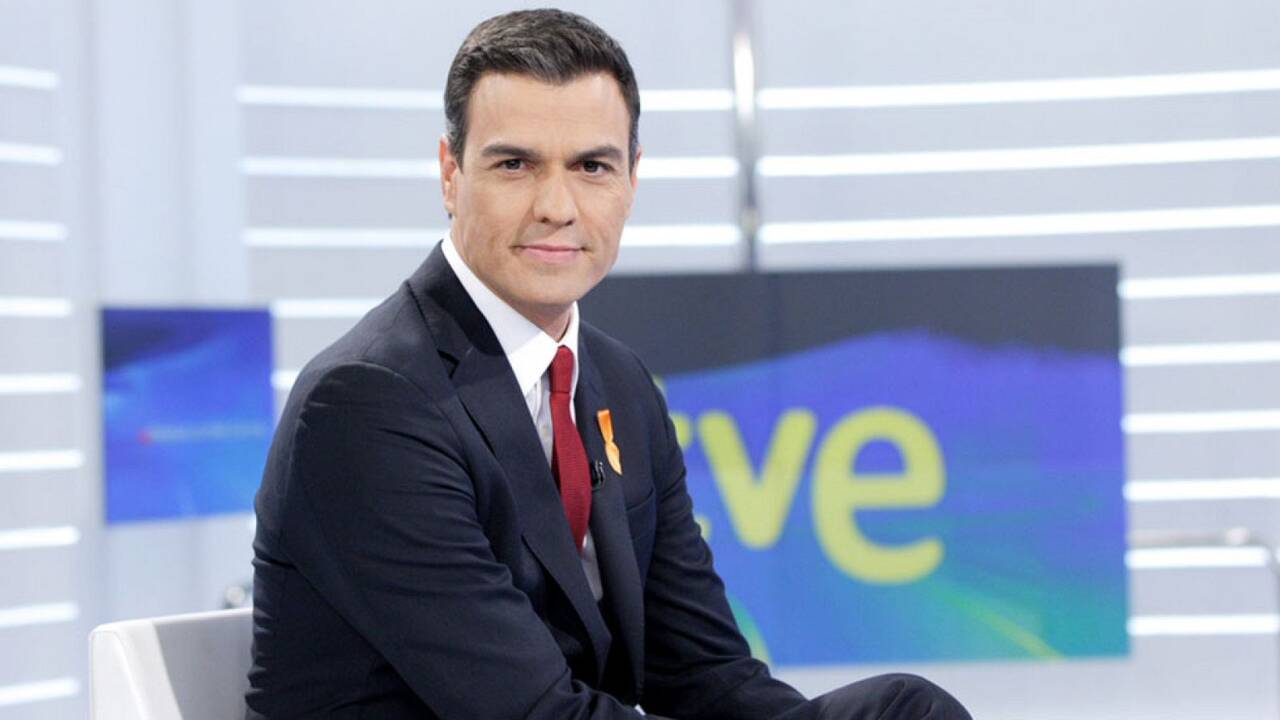 Pedro Sánchez, en una entrevista en TVE.