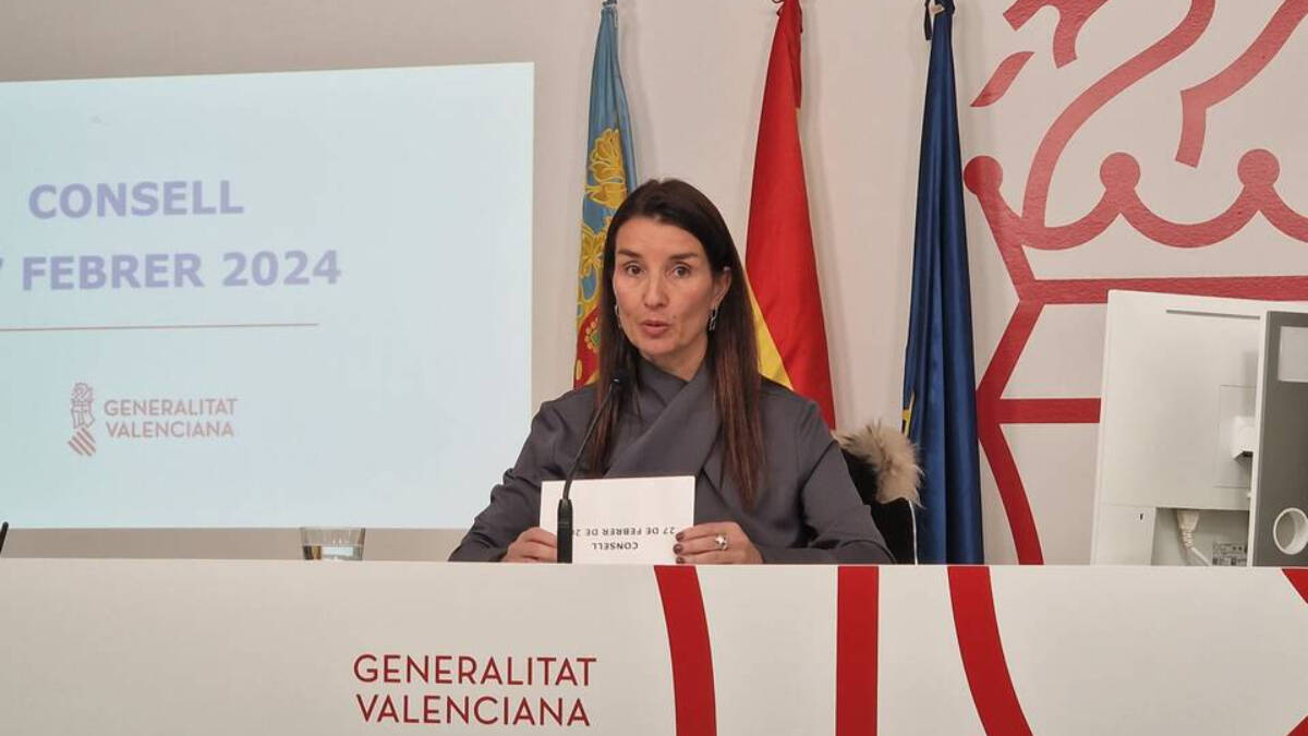 La portavoz del Gobierno valenciano y consellera, Ruth Merino.