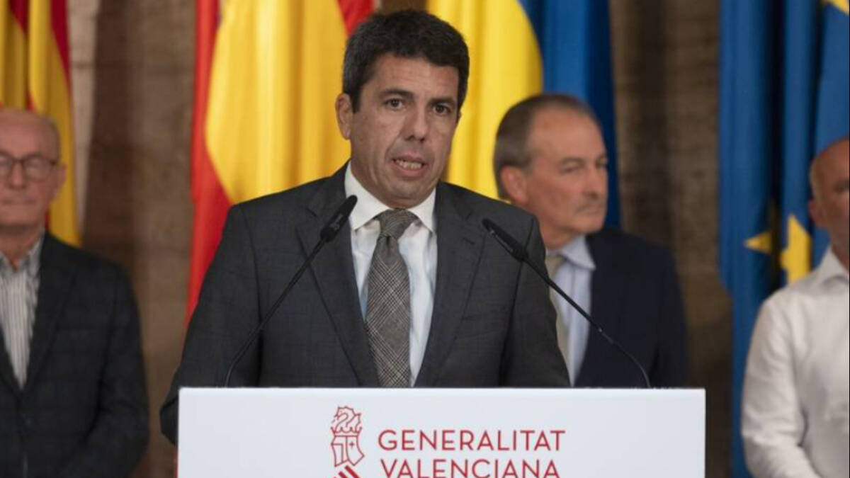 El presidente de la Generalitat, Carlos Mazón.