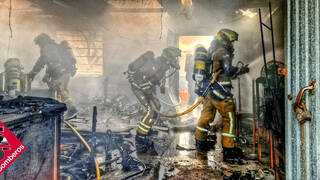 Extinguido un incendio que ha calcinado un garaje en El Moralet