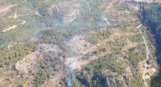 Estabilizado el incendio forestal de Toga