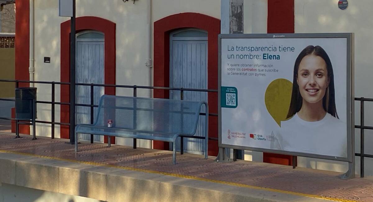 Imagen de la campaña llevada a cabo por la Generalitat para promocionar su 'renovado' portal de transparencia