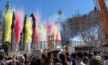 Lapsus en la mascletà: La pirotecnia de León saca la bandera de Cataluña