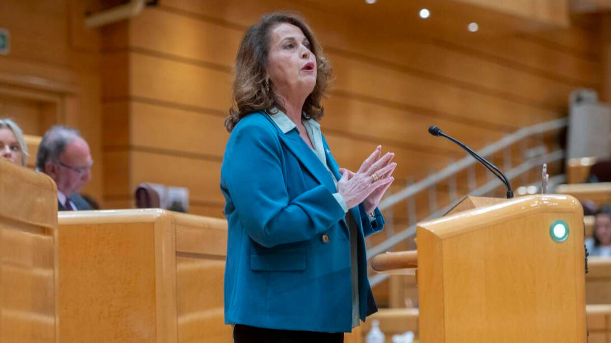 Carla Antonelli, en el Senado. 