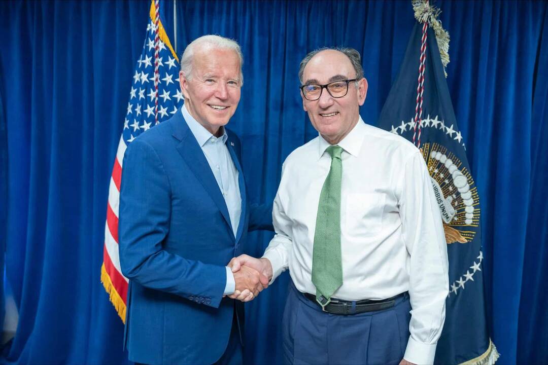 Joe Biden e Ignacio Galán