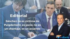 Sánchez no es víctima de Puigdemont, es socio: no es un chantaje, es un acuerdo