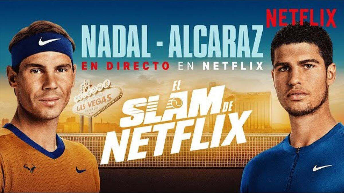 El enfrentamiento entre Nadal y Alcaraz tuvo mucho éxito en Netflix