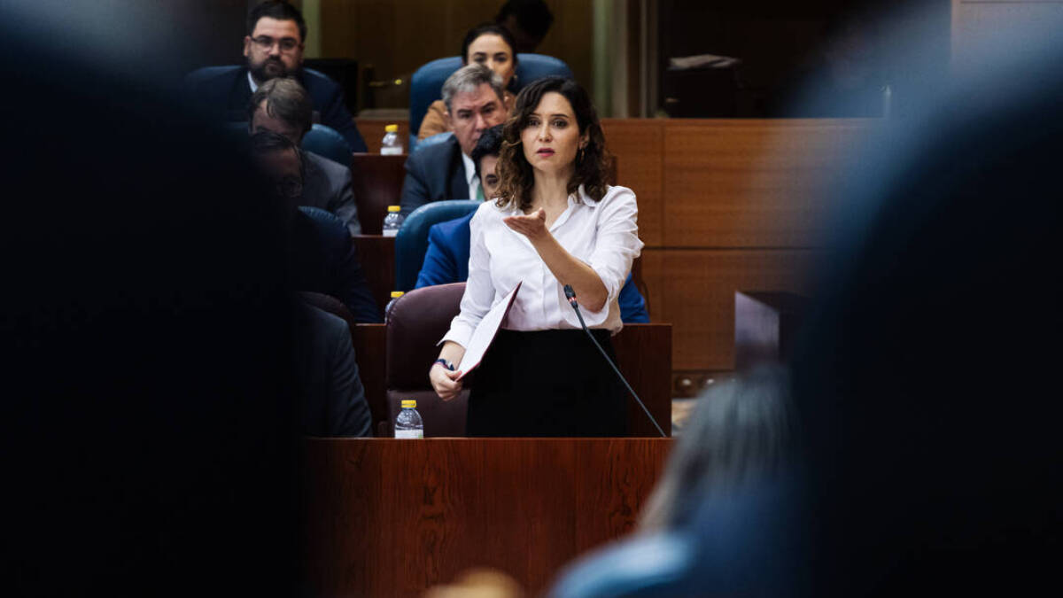 Isabel Díaz Ayuso en la Asamblea