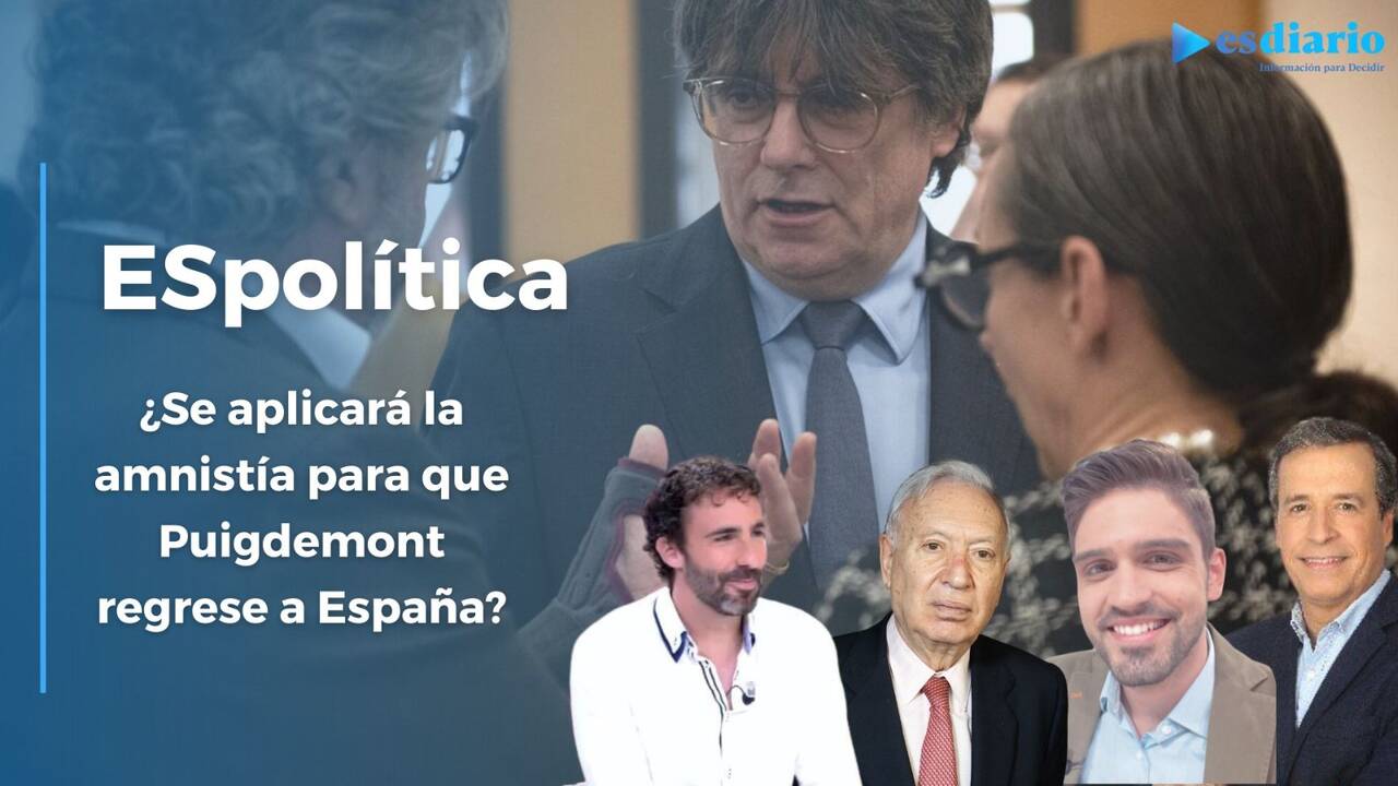 Al fondo de la imagen se ve a Carles Puigdemont
