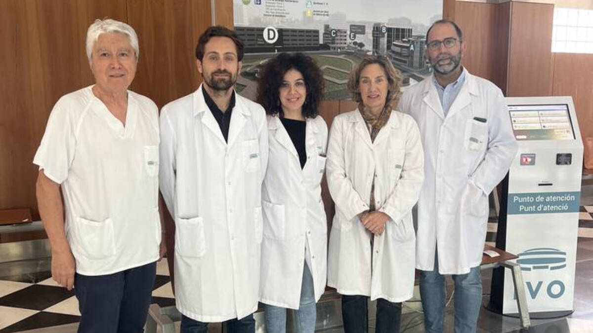 Los doctores del IVO,  Arribas, Melián, Martínez, Romero y Fadrique