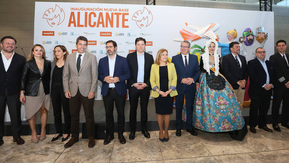 Presentación de la nueva base de easyJet en Alicante