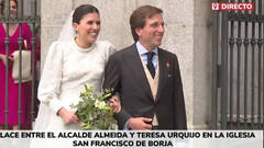 La boda de José Luis Martínez Almeida reúne en Madrid a la familia del Rey