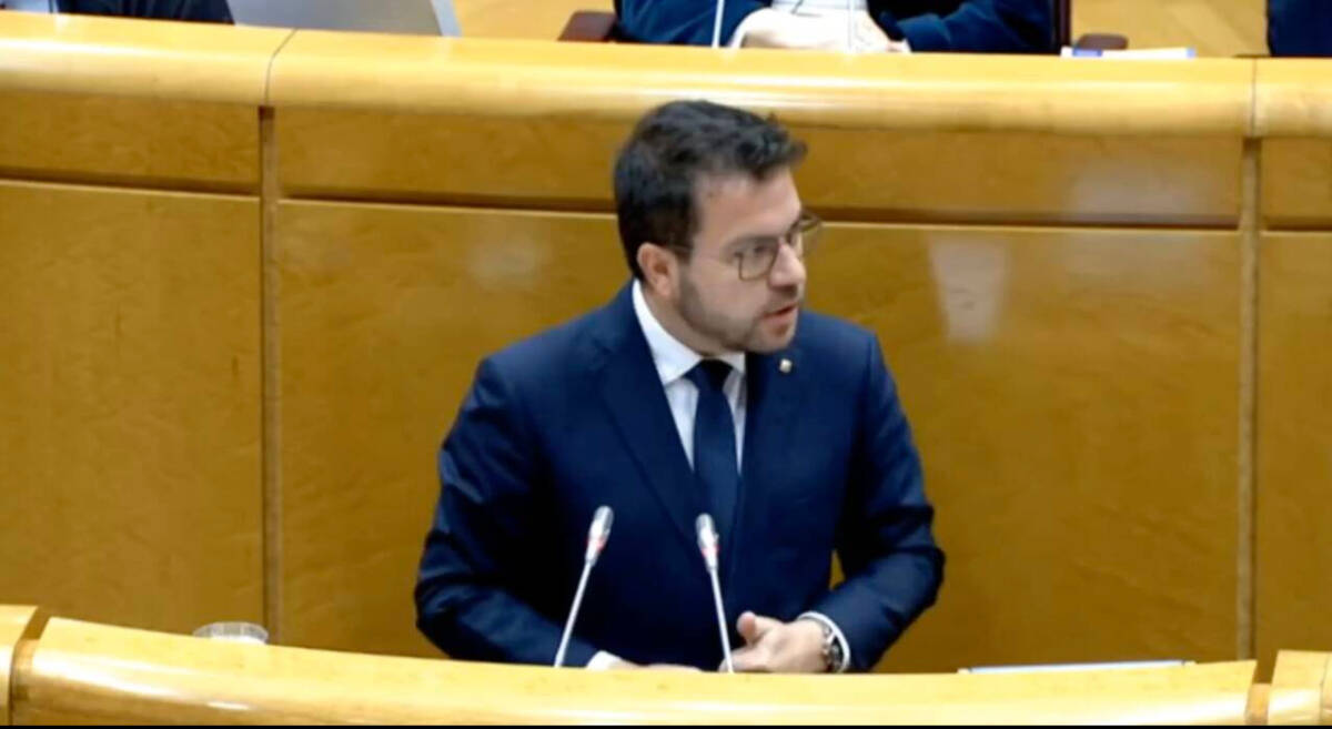 Pere Aragonès en el Senado