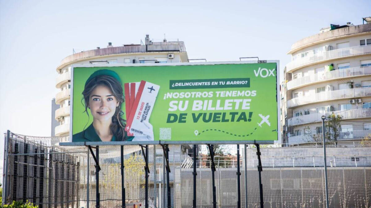 Vallas electorales de Vox en Cataluña