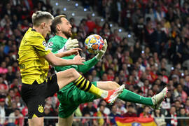 El Atlético deja con vida a un Dortmund tocado pero no hundido