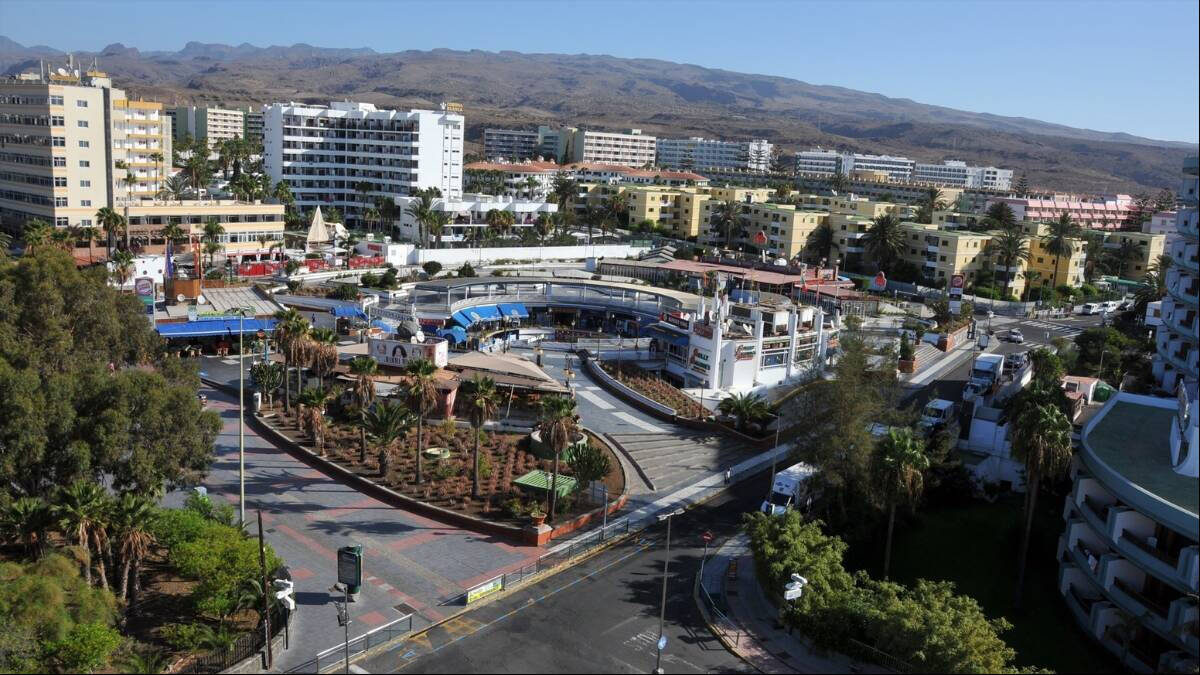 Imagen de la zona cercana a la Playa del Inglés, en Maspalomas, Gran Canaria, donde ha surgido la polémica.