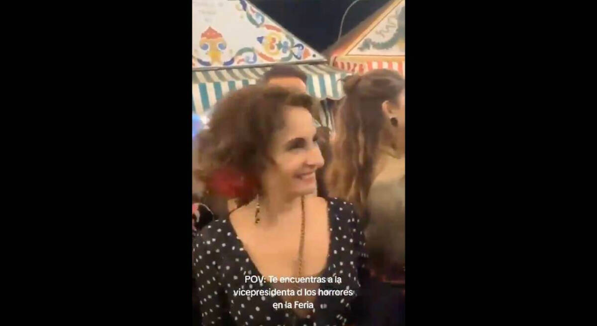 María Jesús Montero en la Feria de Sevilla