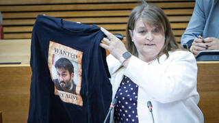Llopis aplasta el pancatalanismo de Compromís con una camiseta demoledora