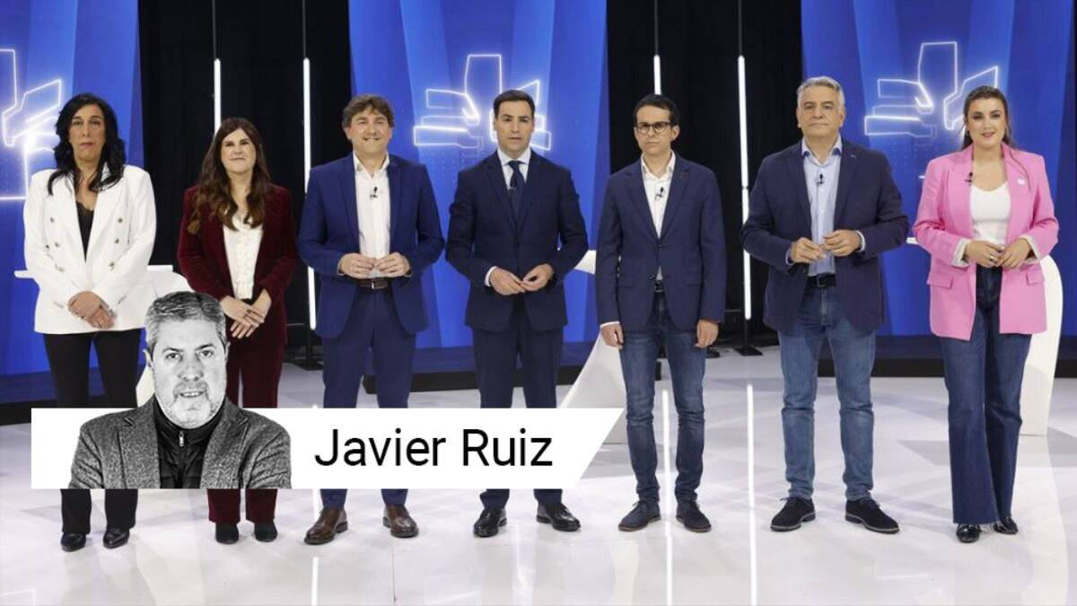 Los candidatos a la presidencia del País Vasco antes del debate en ETB.