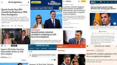Sánchez no engaña a la prensa internacional con su treta: Begoña Gómez abre portadas